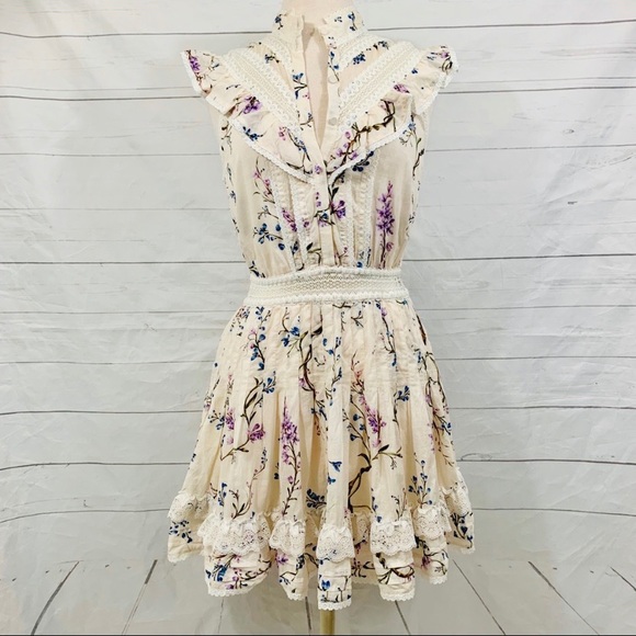 Zimmermann Dresses & Skirts - Zimmerman floral lace boho prairie dress 2